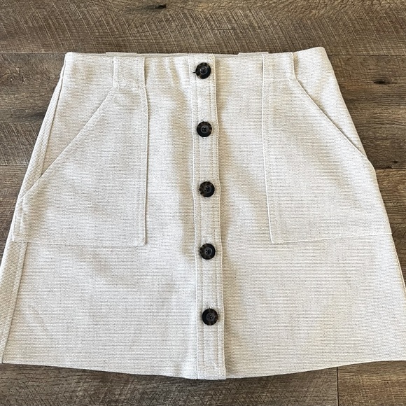 Banana Republic Women's Skirt Burgundy Sz 6 A-Line Casual Petite Flare Paneled
